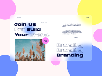 Ui design for design agency portfolio