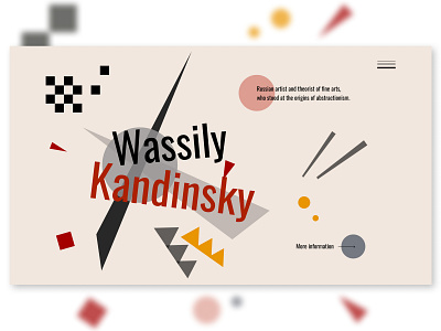 Poster of russian artist Vassily Kandinsky abstraction artist concept design illustration poster poster art ui ux webdesign
