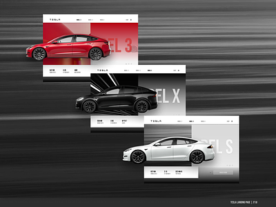 TESLA Landing Page Concept (2/2) branding car design landing page modern tesla ui
