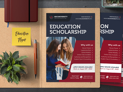 Education Scholarship Flyer graduates