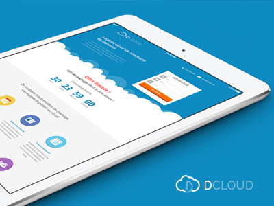 DCloud Landing Page cloud hosting landing page