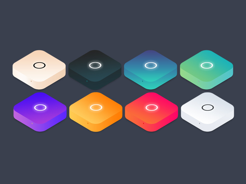 Mac Mini Illustrations gradient isometric illustration mini mac