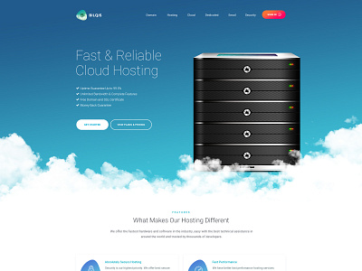 Cloud Hosting Homepage cloud cloud hosting hosting server servers web hosting