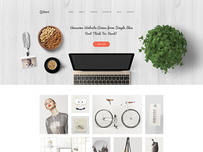 Zahwa Homepage header header website hero images homepage light web design minimalist website