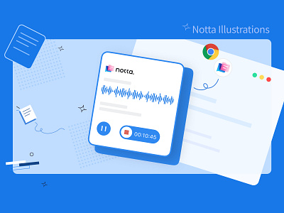 Notta Web illustrations