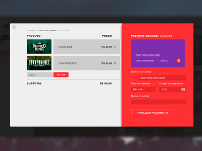 Riot Games Launcher | Credit Card Checkout app credit card checkout dailyui launcher riot games ui