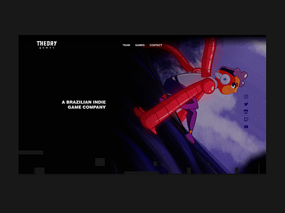 Theory Games Landingpage | UI daily 03 dribble dailyui game indie landing page ui website