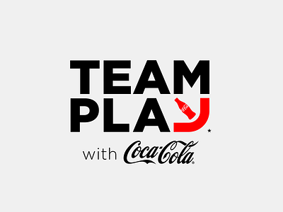Coca- Cola TeamPlay art direction brand logo