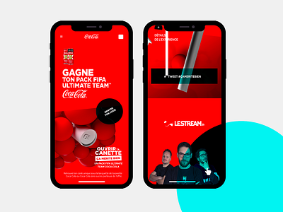 Coca-Cola-Mobile App 3d art direction branding design website