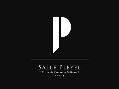 Salle Pleyel Logo branding design gold identity logo logotype mark music opera simple symbol