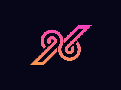 Creative Number 9 + 6 Logo With Gradient