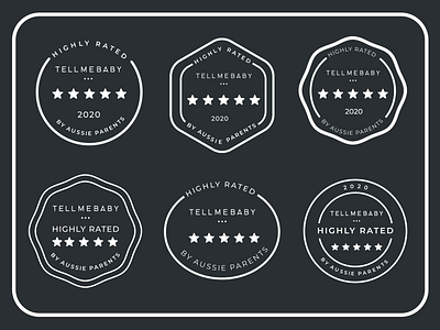 Badge Designs for Baby Product Review Website.