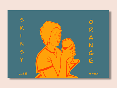 Skinsy Wine Bottle Label Design.