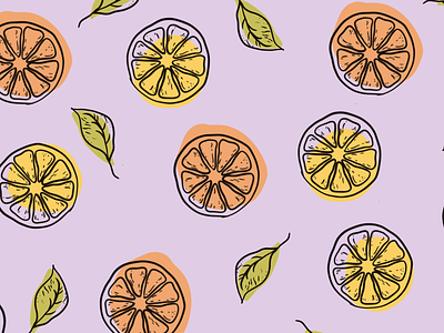 Citrus Print branding colour palette design fruit fruit illustration graphic design illustration illustration art ipad lemon lemons packaging design procreate product design