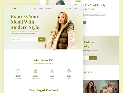 Fashion Landing Page branding design fashion graphic design landing page ui ux web design