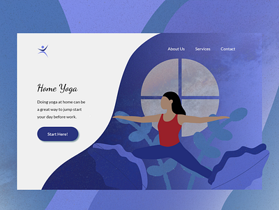 Yoga aesthetic illustration ui uidesign uidesigner uiinspiration uiux uiuxdesign web design website design