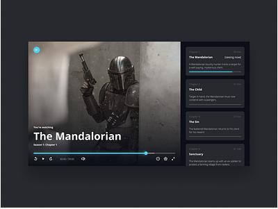 Disney Plus: The Mandalorian design disney figma inspiration landingpage star wars streaming tvseries ui uidesign uiux web webdesign website concept