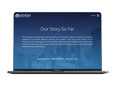 Website Design for Stotan Group ux website website design