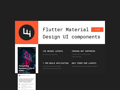 Flutter Material  Design UI components
