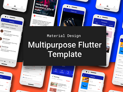 Flutter Template Material Design android app design app flutter ios app design material material design material ui materialdesign mobile app design mobile design mobile ui uiux ux