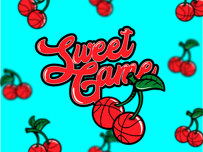 Sweet Game! basketball design illustration logo