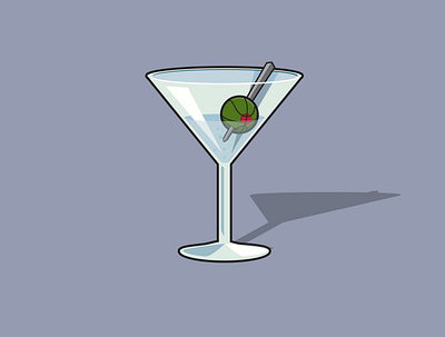 Basketball Martini's basketball drink illustration martini olive