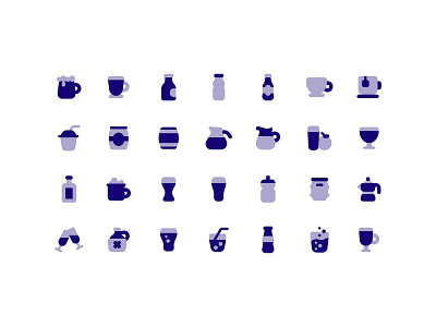 Plumpy: Drinks beverages cups drinks groceries icons set of icons vector wine
