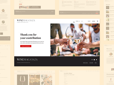 Winemag Redesign app branding design desktop dev development interface magazine mobile ui ux