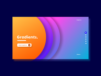 Concept gradient webpage - section design branding graphic design logo minimal typography ui uiux ux web website