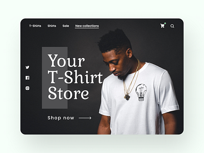 Fashion store landing page design branding design graphic design illustration minimal typography ui uiux ux web website