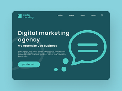 Digital marketing website landing page branding design designs illustration logo ui uiux ux vector web website
