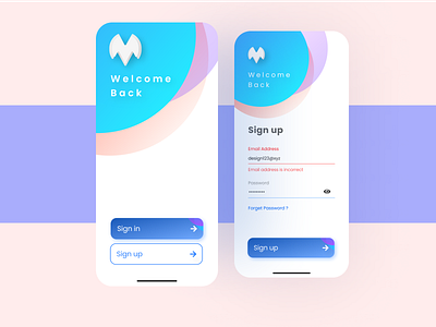 Finance App Sign In Screens | Ui design animation app branding design designs icon illustration ui uiux ux web website