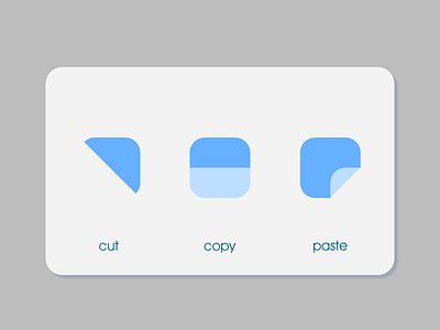 Cut Copy Paste - The simple side affinity designer branding cut copy paste ui vector