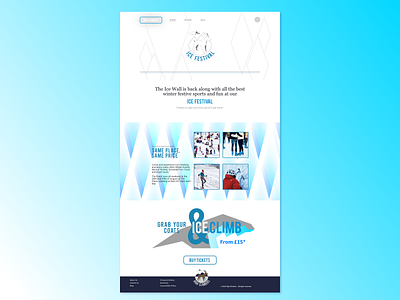 Ice Festival - High Climbers affinity designer branding design vector web design