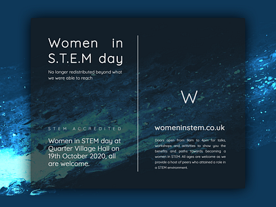 Poster: Women In Stem - Dark Blue adobe photoshop oil painting poster print design sara torkmorad jozavi stem