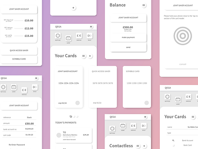 Brandless Minimal Banking App adobe photoshop adobe xd app design banking bare branding brandless minimalism minimalist mobile design ui design ux design whitespace