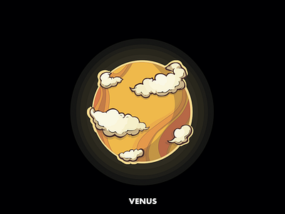 Venus cosmos illustration planets space universe venus