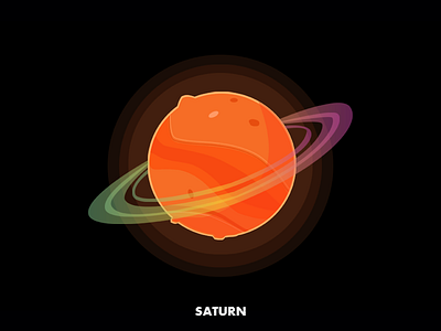 Saturn cosmos illustration planets saturn space universe