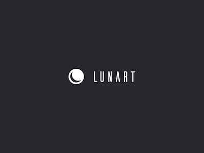 Lunart Logo logo moon space studio