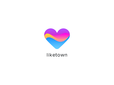 Liketown Logo heart like logo product