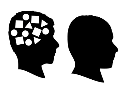 Icon development brain icon idea silhouette thought