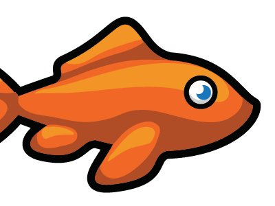 CarePond Identity [In-Progress] fish goldfish identity logo