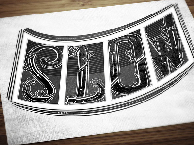 "Slow" Lettering alt j black depechemode desing graphic handlettering lettering slow type typography white