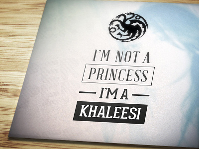 Game Of Thrones blue design game of thrones illustrator khaleesi princess serie type typo typography