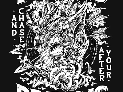 Wolf Illustration artwork design illustration typography