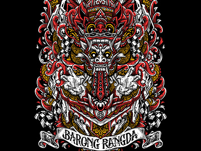 Barong Rangda Illustration artwork design illustration