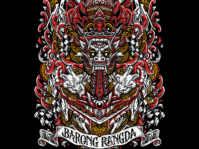 Barong Rangda Illustration