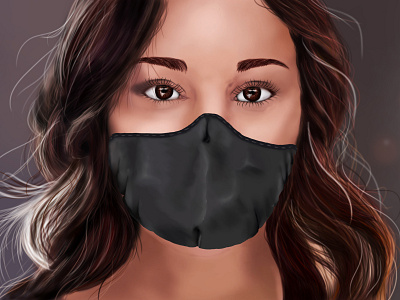 Mask-Ed art artwork caricature digital art digital painting digitalart illustration illustrator photoshop photoshop art