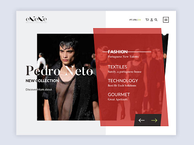 Enene Luxury Store design ui ux web