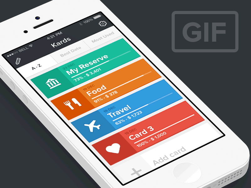 Interaction overview gif animation animate flat workflow interaction experience add delete customize ui ux